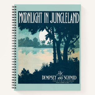 Carnet 1909 Lumière Lune Dans Jungleland feuille de musiq