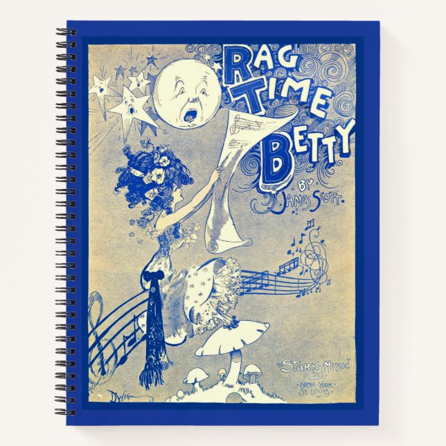 Carnet 1909 Ragtime Betty partition art (Devant)