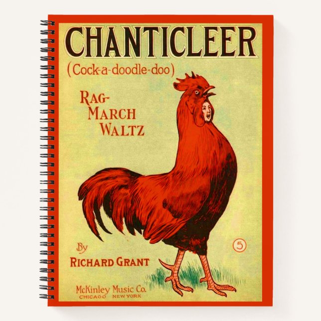 Carnet 1910 Partition Chanticleer (Devant)