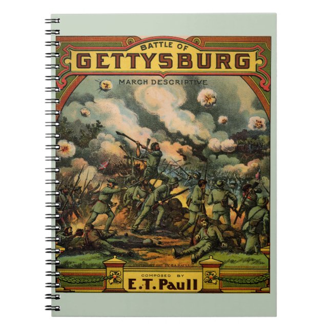 Carnet 1917 La bataille de Gettysburg, album de musique (Devant)