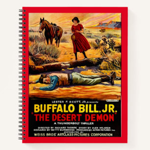 Carnet 1925 Buffalo Bill, Jr. - affiche du film Démon du