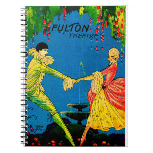 Carnet 1927 Le programme Fulton Theatre couvre l'art