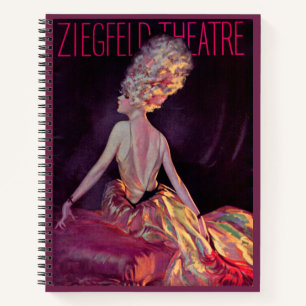 Carnet 1927 Ziegfeld Theatre programme de couverture arti