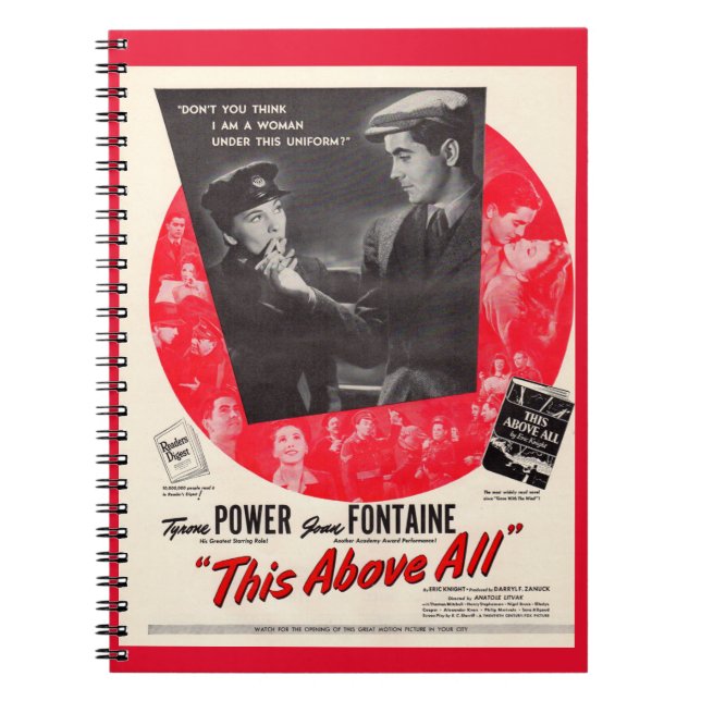 Carnet 1942 This Above All movie poster (Devant)