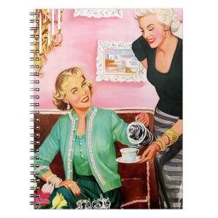 Carnet 1950's Afternoon Tea Mid Century Modern Art Medium