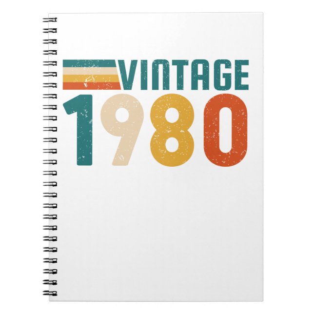 Carnet 1980 vintage (Devant)