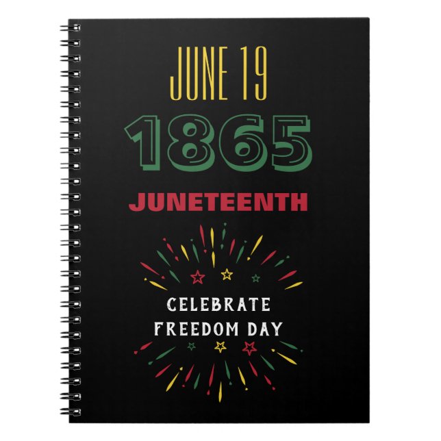Carnet 19 juin 1865 Junetten Black History Fireworks (Devant)
