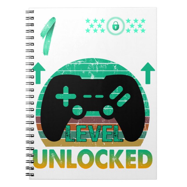 Carnet 1ère année Jeu vidéo déverrouillé Retour à l'école (Devant)