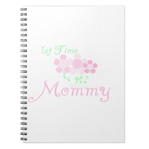 Carnet 1ère Fleurs roses Mommy Cadeaux
