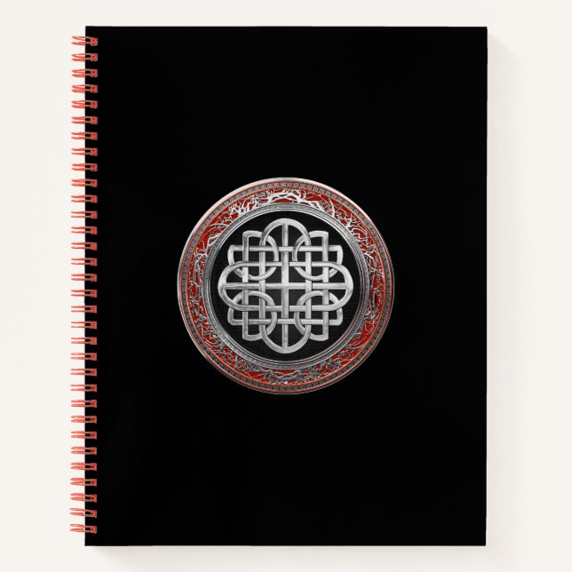 Carnet [200] Croix du noeud d'argent celtique sacré (Devant)