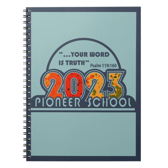 Carnet 2023 Pioneer School Notebook (Devant)