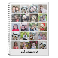 20 Photo Collage - Grille avec texte de script - b