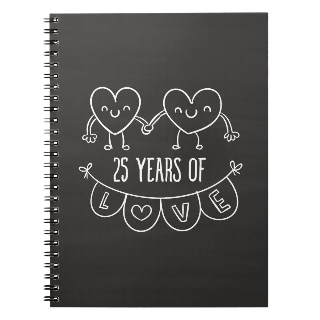 Carnet 25e Anniversary Poison Chalk Hearts (Devant)