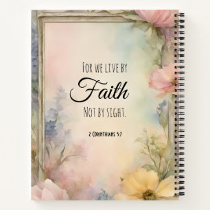 Carnet 2 Corinthiens 5:7 Verset de la Bible chrétienne Ar