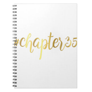 Carnet 35e anniversaire Cadeau Chapitre 35 Hashtag Trente