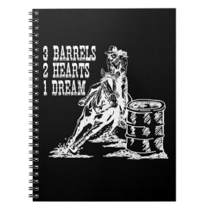 Carnet 3 Barils 2 Coeurs 1 Dream Barrel Racing