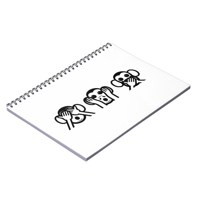 Carnet 3 Wise Monkeys Emoji (Côté gauche)