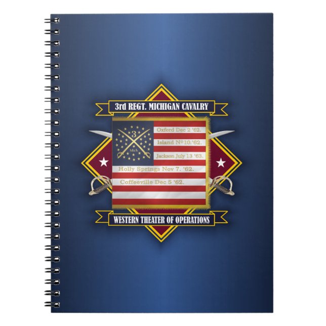 Carnet 3e cavalerie du Michigan (Devant)