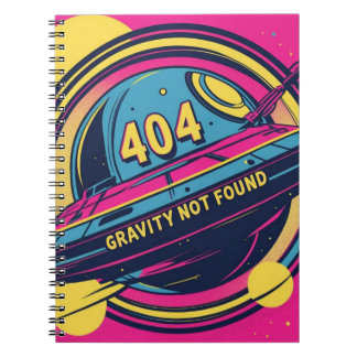 Carnet 404 Gravité introuvable - Art Spop Rétro