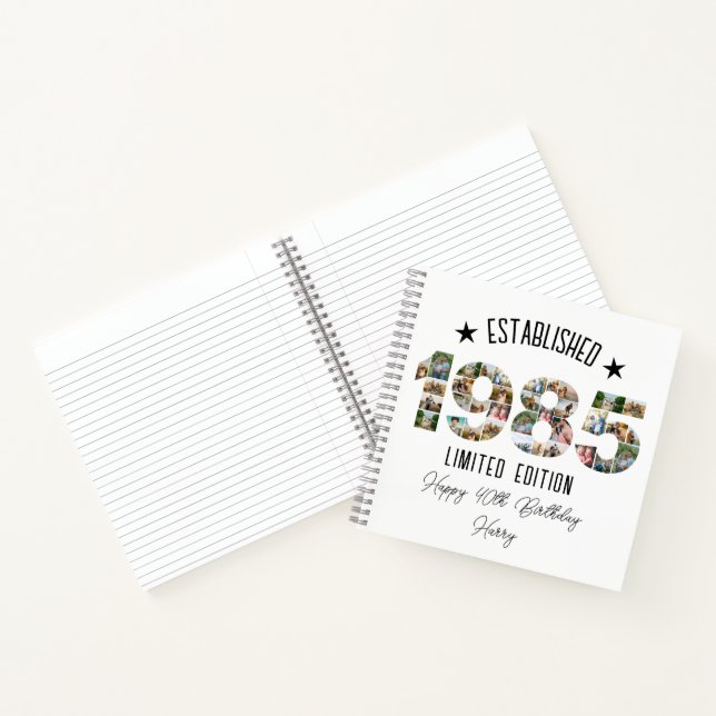 Carnet 40e anniversaire Photo Collage créé 1985 (Intérieur)