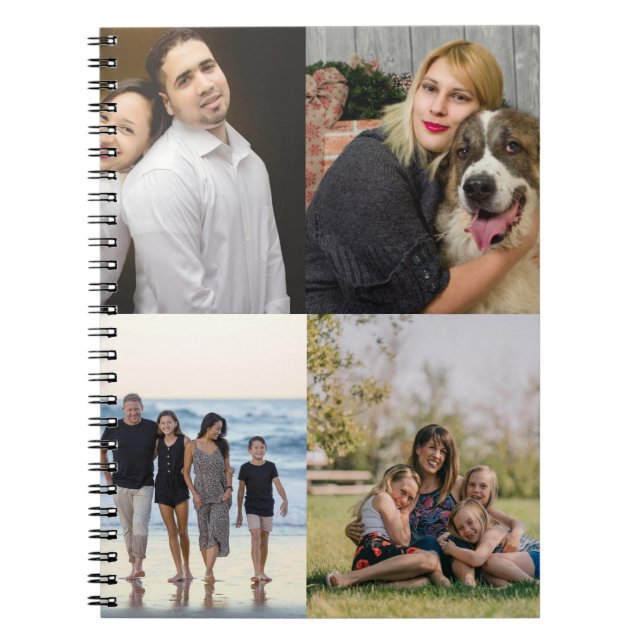 Carnet  4 Family Photo Collage Custom (Devant)