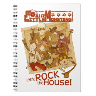 Carnet 4 petits monstres - basculons la Chambre
