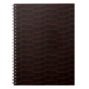 Carnet 4b de cuir de peau de serpent -