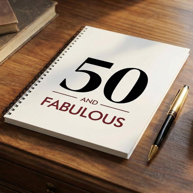 Carnet 50 ans et fabuleux Citation de joyeux anniversaire (Créateur téléchargé)