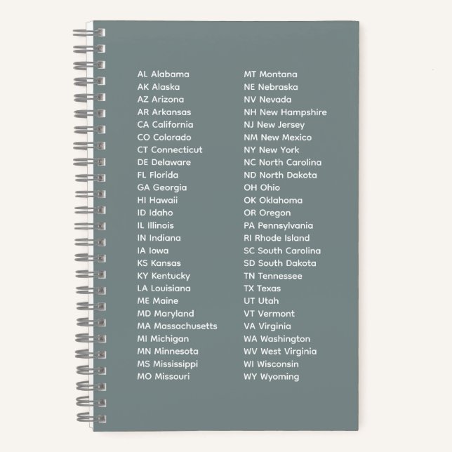 Carnet 50 États par ordre alphabétique – Sarcelle (Recto)