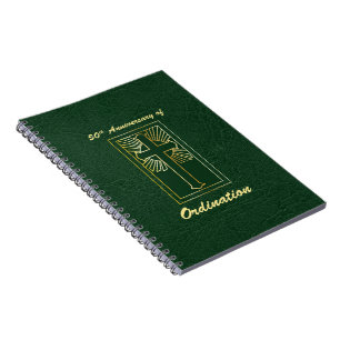 Carnet 50e anniversaire de l'ordination Regarder en cuir