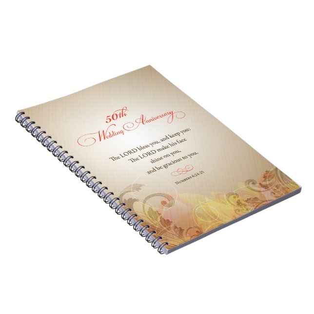Carnet 50e anniversaire de mariage, que le Seigneur bénis (Côté Droit)