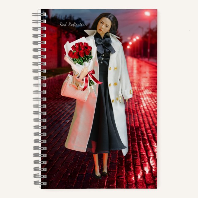 Carnet 5.5x8.5 Journal: Red Reflection (Recto)
