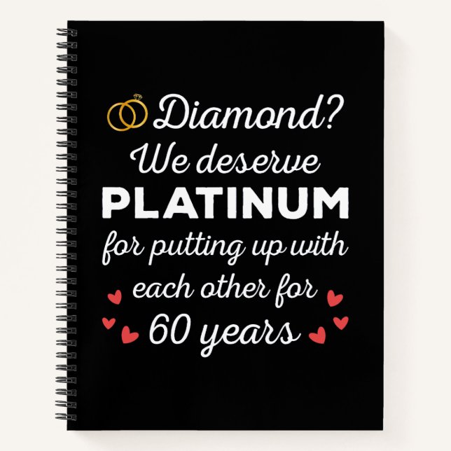 Carnet 60ème anniversaire du Mariage I - Diamond Funny Co (Devant)