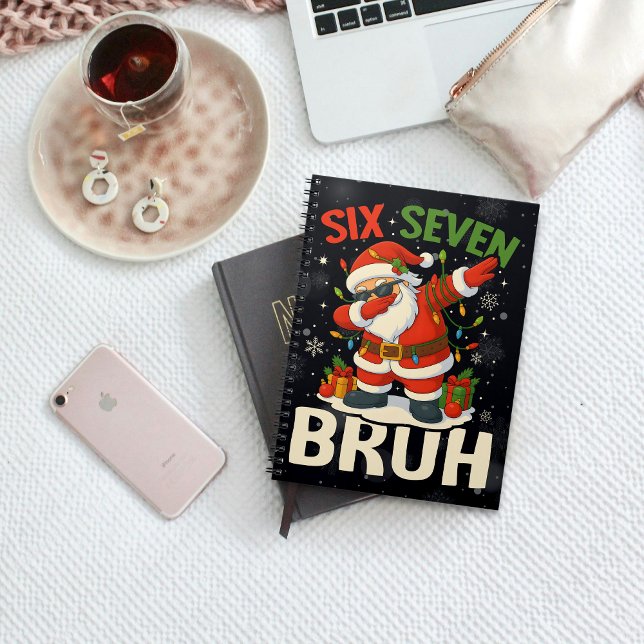 Carnet 67 Meme Six Seven Bruh Drôle Noël 6 7 (Créateur téléchargé)