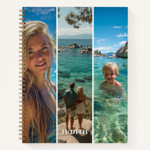 Carnet 6 Bandes Verticales Longues Photo Boho