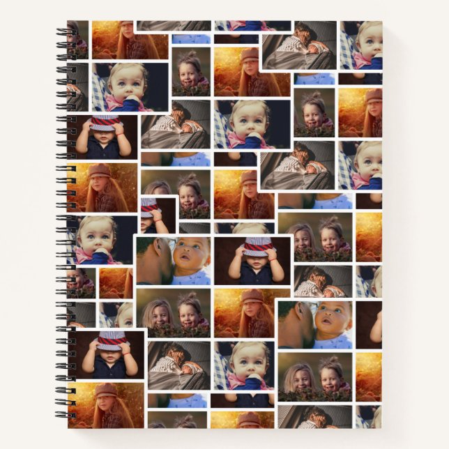 Carnet 6 Photo Collage Famille Photo Motif (Devant)