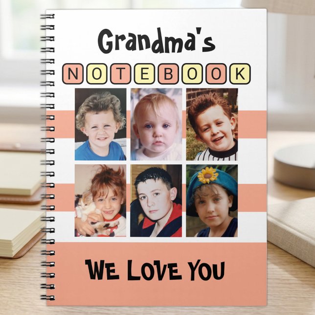 Carnet 6 photos amour à grand-mère pêche (Créateur téléchargé)