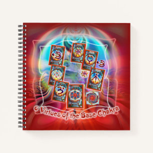 Carnet 6 Symboles de la carte Chakra de base de lumière