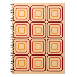 Carnet 70s pattern square