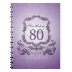 Carnet 80e anniversaire Célébration personnalisée encadré