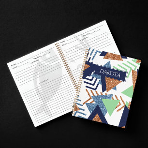 Carnet 80s Couleur Abstraite   Recette de médaille d'or R