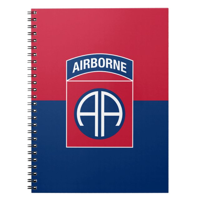Carnet 82e division aérienne Flag Military Vétéran (Devant)