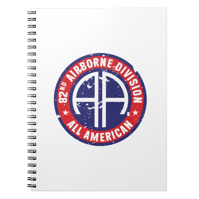 Carnet 82e division aéroportée "All American" Grunge (Devant)