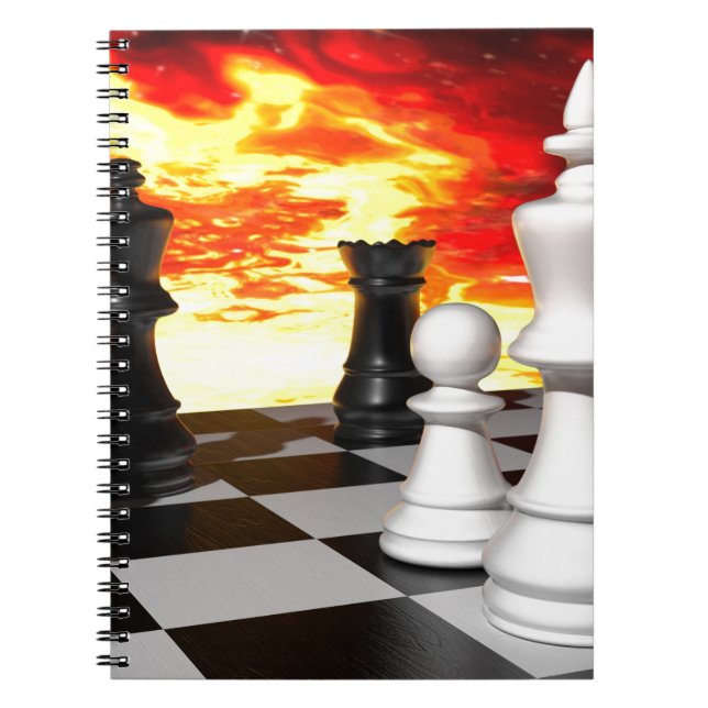 CARNET -851253 MUR ARRIÈRE - PLAN DE JEU D'ÉCHECS FUTURIS (Devant)