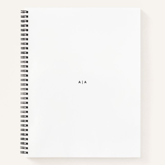 Carnet 8,5" x 11" (Devant)