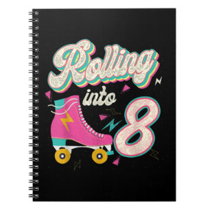 Carnet 8 Anniversaire Roller Patins Roulant Dans 8 Ans Ol