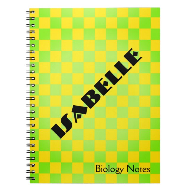 Carnet 90s Retro Checkerboard Personalized Notebook (Devant)