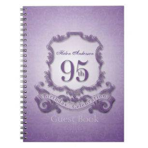 Carnet 95e anniversaire Célébration personnalisée encadré