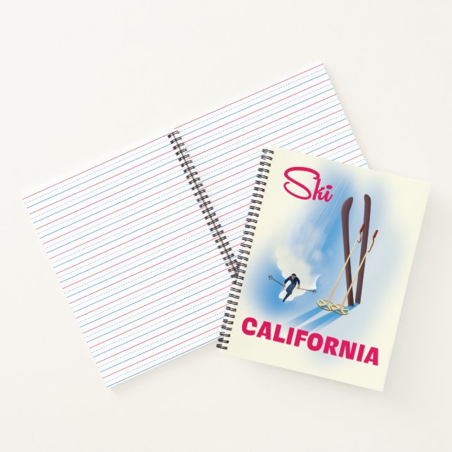 Carnet à affiche Ski California Travel (Intérieur)