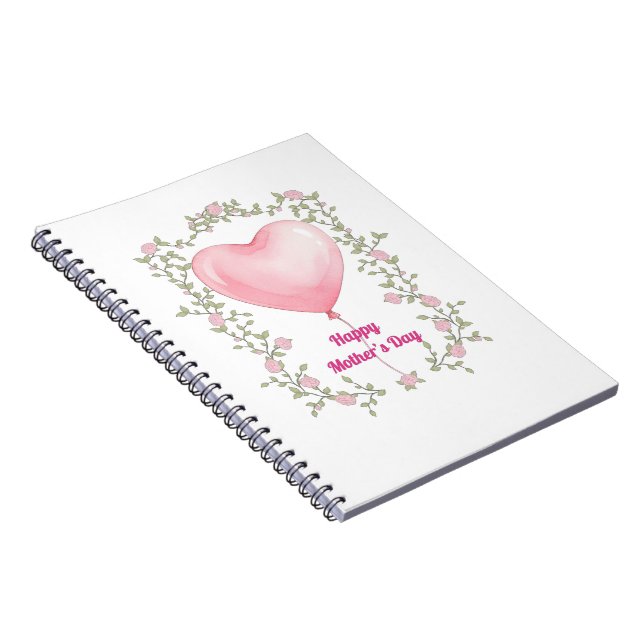 Carnet A beautiful notepad for Mother's Day- Pastel pink (Côté Droit)